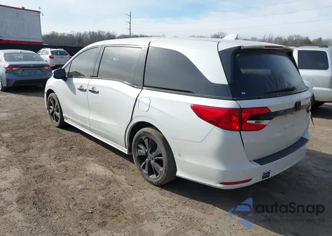2022 Honda Odyssey Elite z USA, uszkodzony, nr VIN 5FNRL6H98NB039951